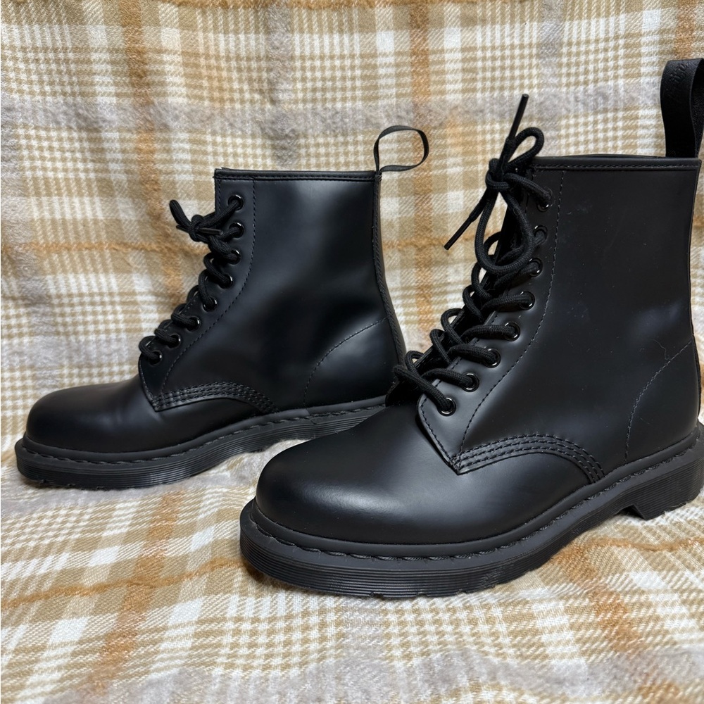 Dr. Martens Black Combat Boots - Picture 2 of 5